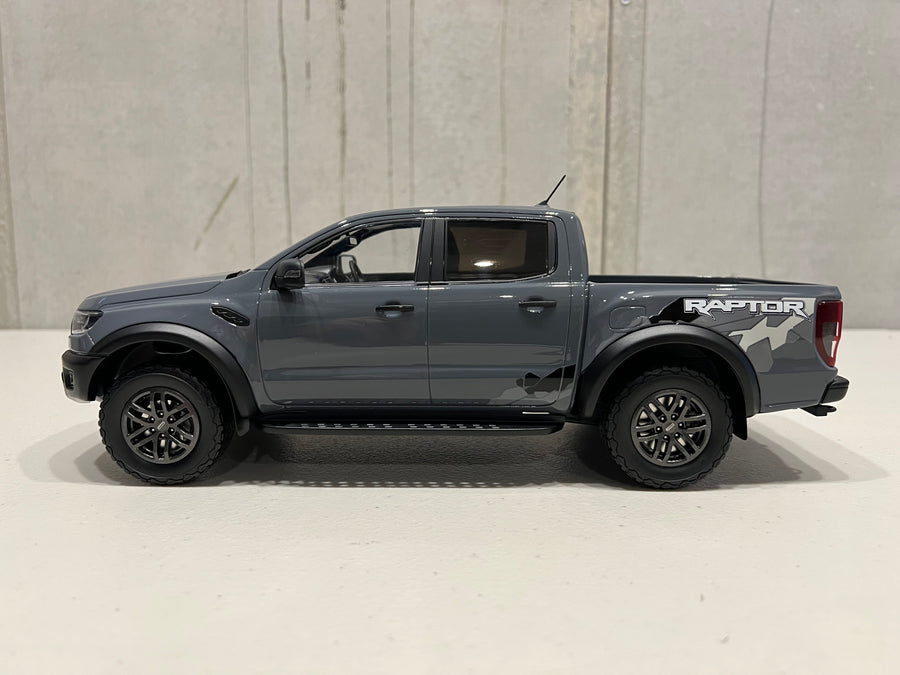 Ford Ranger Raptor - Conquer Grey 1:18 Resin Model - Authentic Collectables