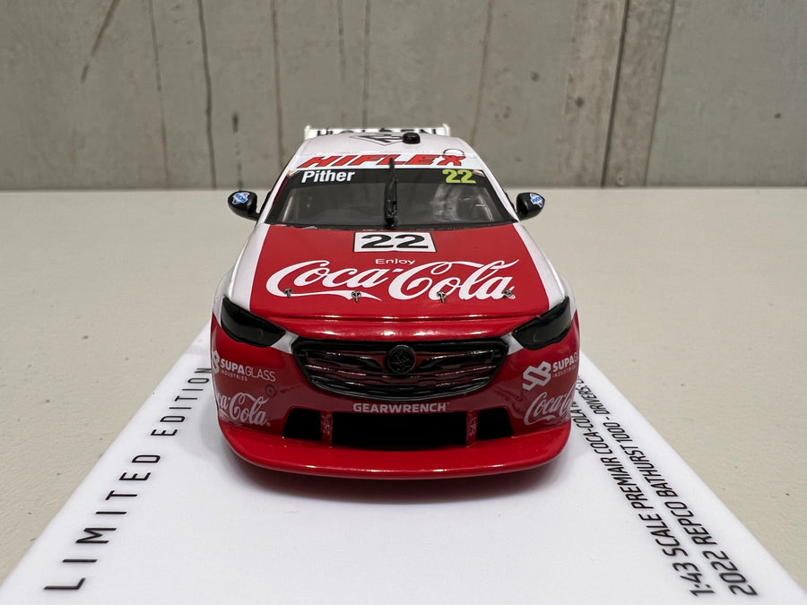 Chris Pither - PremiAir Coca-Cola Racing #22 Holden ZB Commodore - 2022 Repco Supercars Championship Season - 1:43 Scale Diecast Model - AUTHENTIC COLLECTABLES