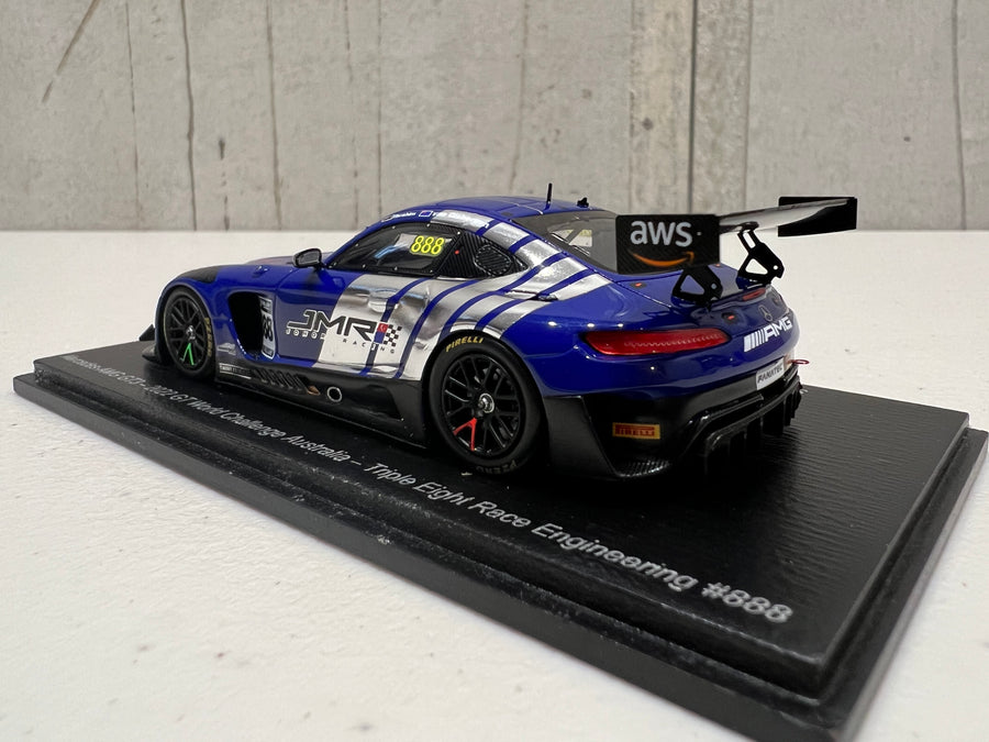 MERCEDES-AMG GT3 - 2022 GT WORLD CHALLENGE AUSTRALIA - TRIPLE EIGHT RACE ENGINEERING #888 - VAN GISBERGEN/PRINCE IBRAHIM - PHILLIP ISLAND GRAND PRIX CIRCUIT - RACE 1 - 3RD PLACE - 1:43 SCALE