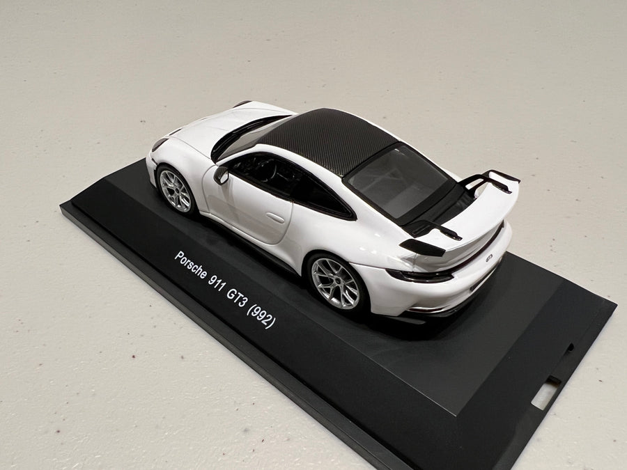 Porsche 992 GT3 White - 1:43 Scale Resin Model Car - Spark