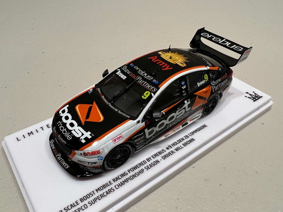 Will Brown - Boost Mobile Racing Powered by Erebus #9 Holden ZB Commodore - 2022 Repco Supercars Championship Season - 1:43 Scale Diecast Model - AUTHENTIC COLLECTABLES