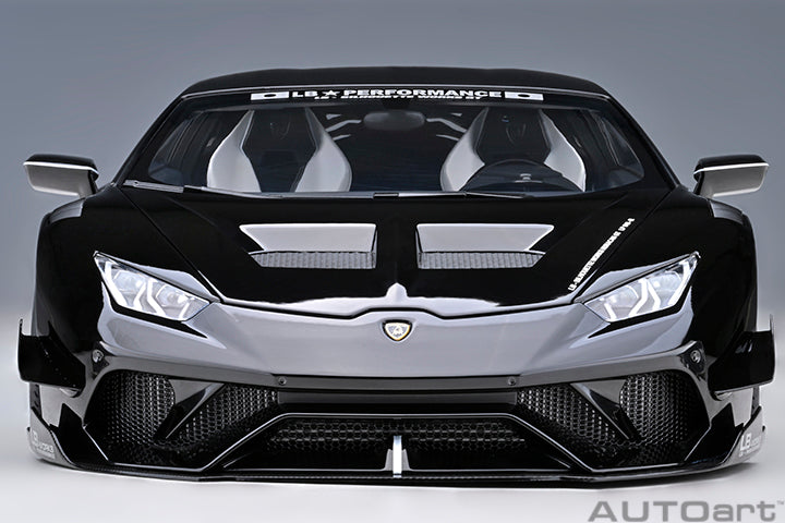 LIBERTY WALK LB SILHOUETTE WORKS HURACAN GT (BLACK) - 1:18 Scale Model - AUTOart