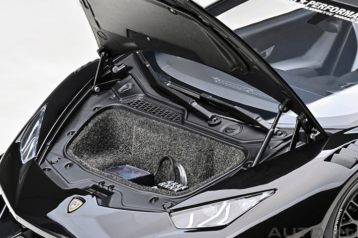 LIBERTY WALK LB SILHOUETTE WORKS HURACAN GT (BLACK) - 1:18 Scale Model - AUTOart