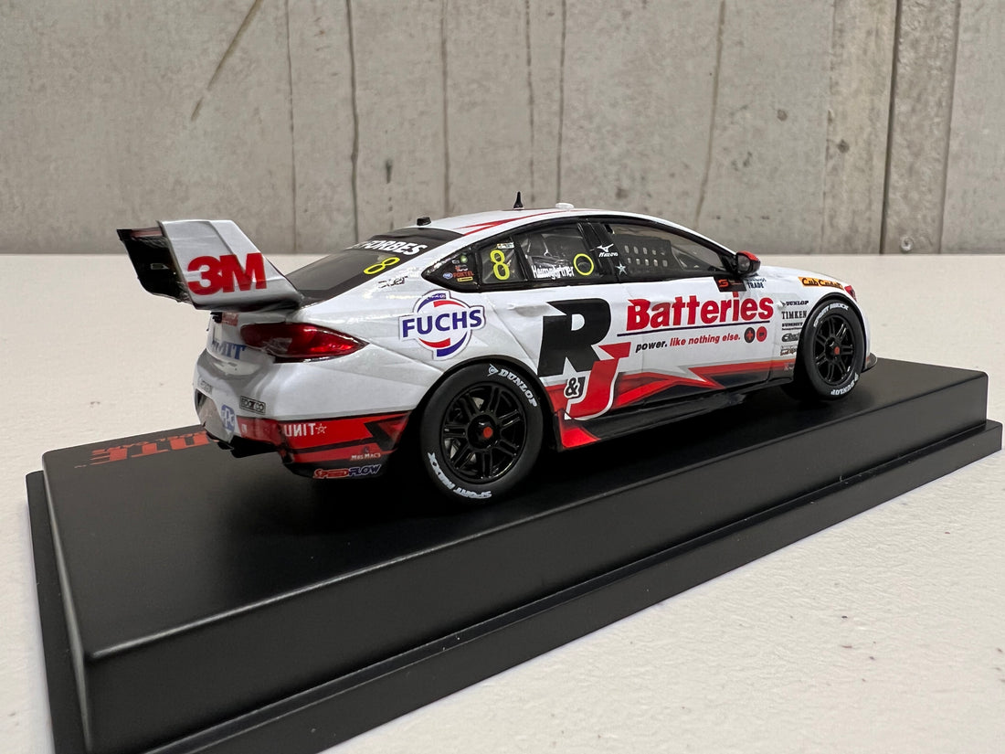 HOLDEN ZB COMMODORE - BJR - ANDRE HEIMGARTNER #8 R&J Batteries/Scandia - Bunnings Trade Perth Supernight Race 11 3RD PLACE - 1:43 Scale Diecast Model Car - BIANTE