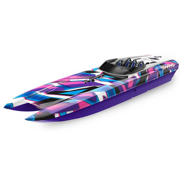 *PRE-ORDER* TRAXXAS DCB M41 WIDEBODY: BRUSHLESS 40' RACE BOAT TQI - PURPLE