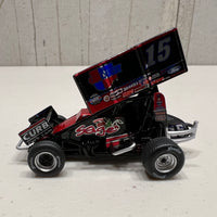 2022 #15 SAGE / CARQUEST SPRINT CAR - DONNY SCHATZ 1:50 SCALE DIECAST - CHROME - TEAM EXECUTIVE