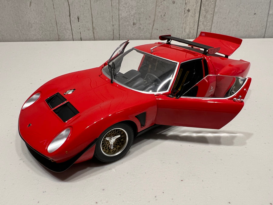 Lamborghini Miura SVR - Red / Black - 1:18 Scale Diecast Model Car - Kyosho