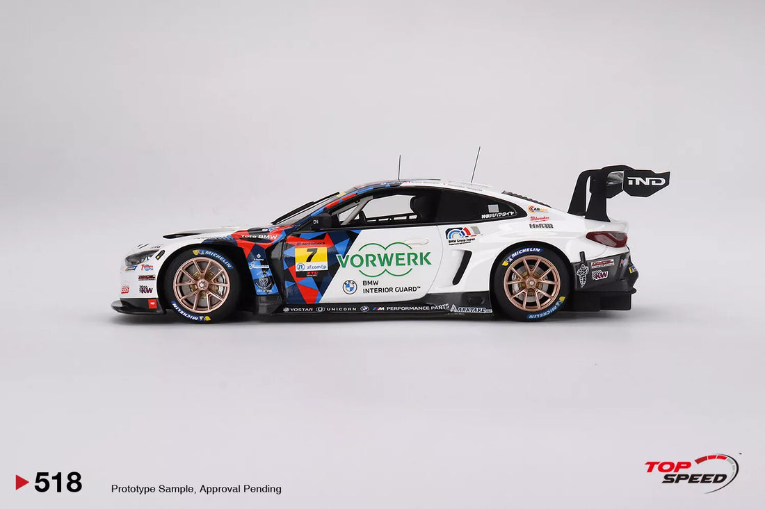 2023 Super GT Series - BMW M4 GT3 #7 - "Studie BMW M4" BMW M Team Studie x CRS - 1:18 Scale Model - TopSpeed