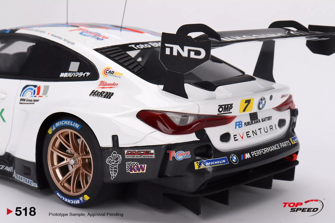 2023 Super GT Series - BMW M4 GT3 #7 - "Studie BMW M4" BMW M Team Studie x CRS - 1:18 Scale Model - TopSpeed