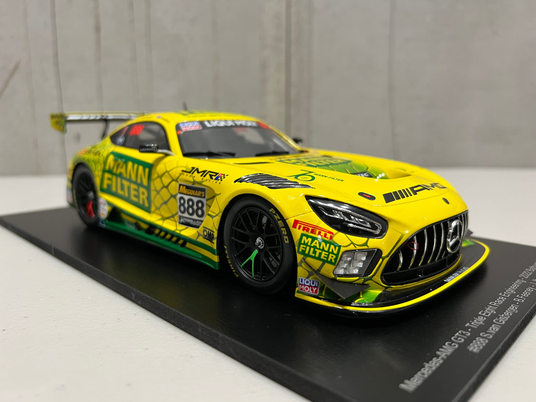 MERCEDES-AMG GT3 - 2022 BATHURST  12-HOUR - TRIPLE EIGHT RACE  ENGINEERING #888 - FEENEY/VAN  GISBERGEN/IBRAHIM - 3RD PLACE - 1:18 SCALE