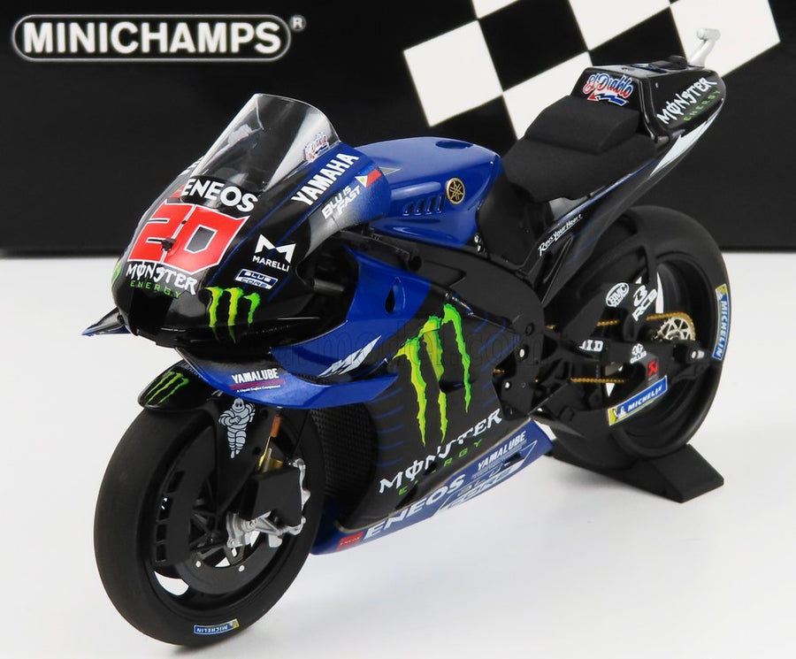 FABIO QUARATAGO 2021 YAMAHA YZR M1 MONSTER ENERGY YAMAHA 1:12 MOTOGP WORLD CHAMPION DIECAST MODEL