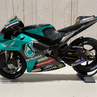 VALENTINO ROSSI 2021 TEAM PETRONAS YAMAHA  YZR-M1 SRT QATAR TEST 1:12 DIECAST MODEL