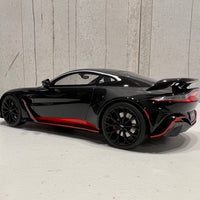 Aston Martin V12 Vantage Jet Black - 1:18 Scale Resin Model Car - TOPSPEED