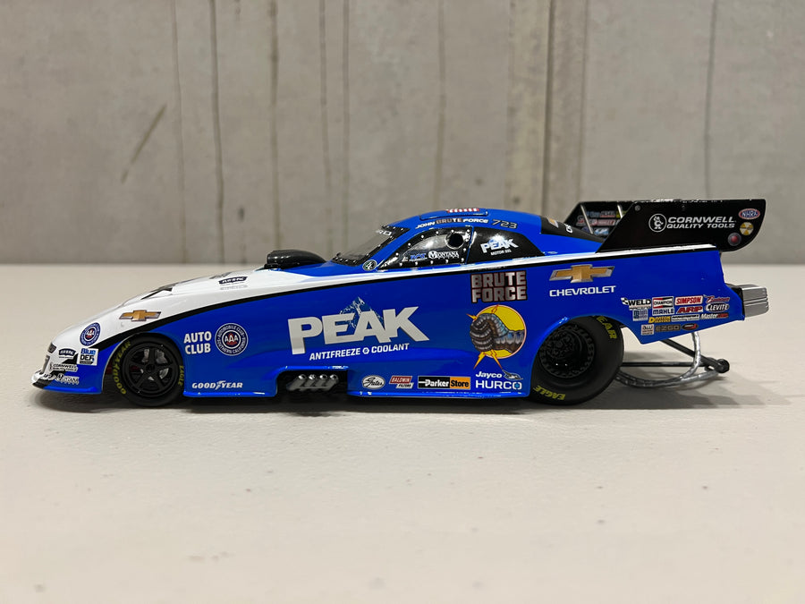 AUTO WORLD 2021 JOHN FORCE PEAK FUNNY CAR 1:24 SCALE DIECAST