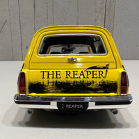 HOLDEN HJ "GRIM REAPER" PANEL VAN - YELLOW BLOWN PLANEL VAN - 1:24 SCALE DIECAST MODEL - DDA