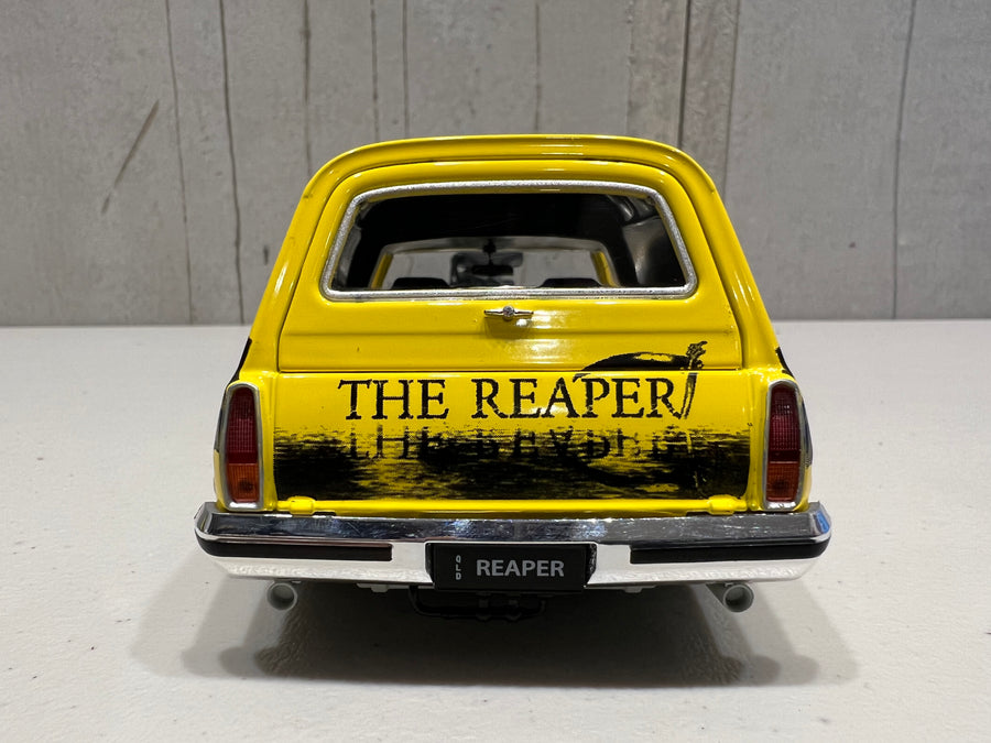 HOLDEN HJ "GRIM REAPER" PANEL VAN - YELLOW BLOWN PLANEL VAN - 1:24 SCALE DIECAST MODEL - DDA