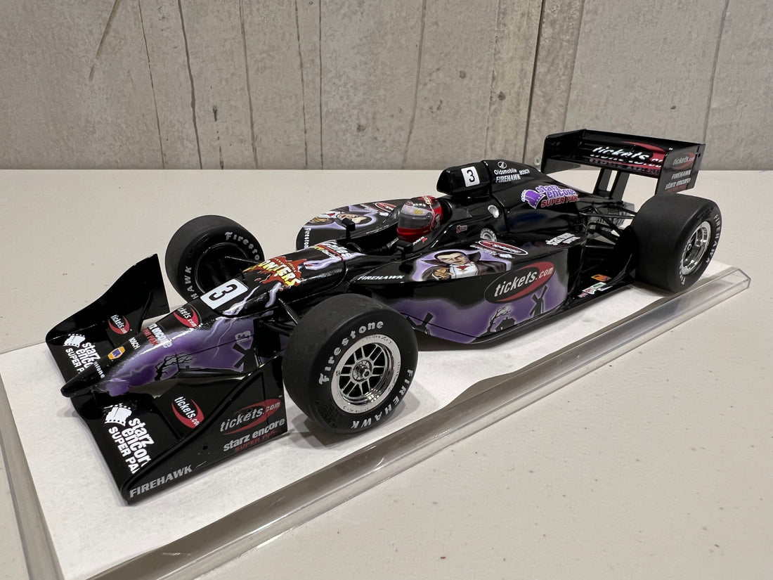 AL UNSER JR #3 UNIVERSAL STUDIOS MONSTERS - 1:18 SCALE DIECAST INDY CAR 1 OF 1416 - ACTION