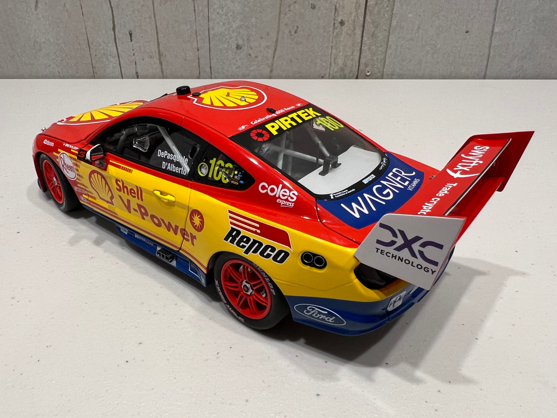 Anton De Pasquale / Tony D'Alberto 1:18 Shell V-Power Racing Team #100 Ford Mustang GT - 2022 Repco Bathurst 1000 (DJR 1000 Races Livery) - Authentic Collectables  - RRP $275 NOW $225