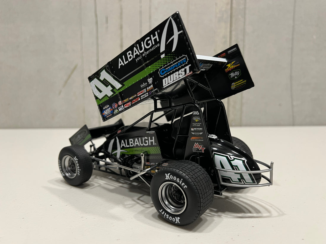 2023 #41 ALBAUGH/ MVT SPRINT CAR - CARSON MACEDO - 1:18 SCALE DIECAST