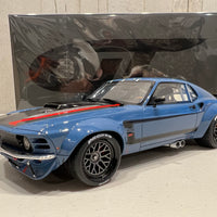 1970 FORD MUSTANG WIDEBODY BY RUFFIAN - BLUE - 1:18 SCALE MODEL - GT Sprint