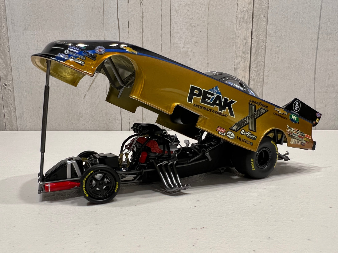 2023 John Force – PEAK 50th Anniversary SPECIAL PAINT SCHEME - 1:24 Scale Diecast Model - AutoWorld