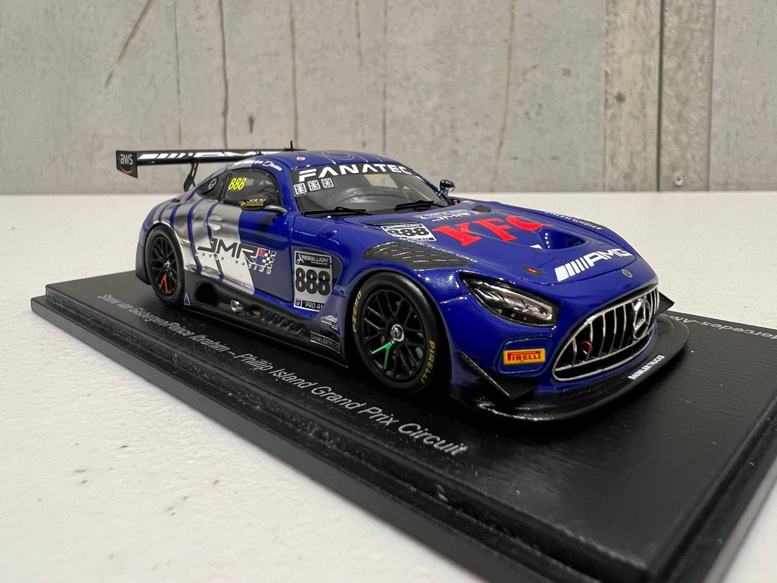 MERCEDES-AMG GT3 - 2022 GT WORLD CHALLENGE AUSTRALIA - TRIPLE EIGHT RACE ENGINEERING #888 - VAN GISBERGEN/PRINCE IBRAHIM - PHILLIP ISLAND GRAND PRIX CIRCUIT - RACE 1 - 3RD PLACE - 1:43 SCALE