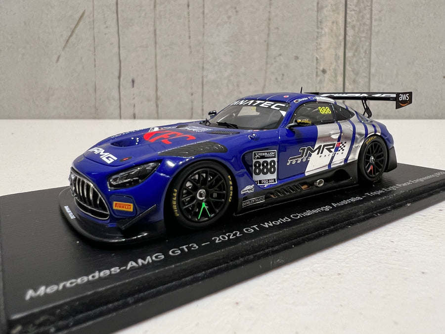 MERCEDES-AMG GT3 - 2022 GT WORLD CHALLENGE AUSTRALIA - TRIPLE EIGHT RACE ENGINEERING #888 - VAN GISBERGEN/PRINCE IBRAHIM - PHILLIP ISLAND GRAND PRIX CIRCUIT - RACE 1 - 3RD PLACE - 1:43 SCALE