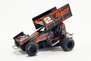 *PRE-ORDER* 2023 #2 HUSSETS SPEEDWAY SPRINT CAR - DAVID GRAVEL - 1:50 SCALE DIECAST MODEL