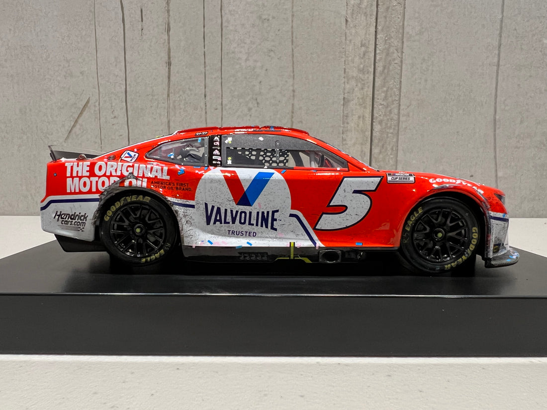 KYLE LARSON 2022 VALVOLINE HOMESTEAD RACED WIN 1:24 ELITE DIECAST