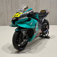 VALENTINO ROSSI 2021 TEAM PETRONAS - YAMAHA YZR-M1 SRT - VALENCIA LAST MOTOGP 1:12 DIECAST MODEL