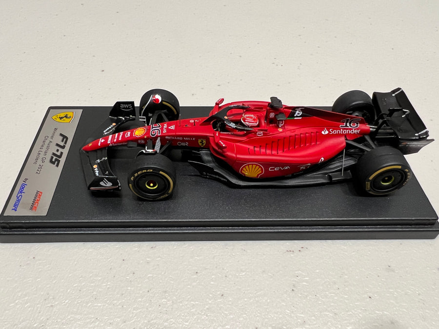 Ferrari F1-75 No.16 Winner Austria GP 2022 - Charles Leclerc - 1:43 Scale Resin Model Car - LookSmart