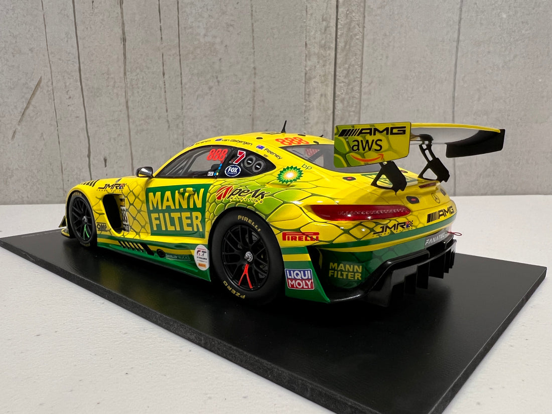 MERCEDES-AMG GT3 - 2022 BATHURST  12-HOUR - TRIPLE EIGHT RACE  ENGINEERING #888 - FEENEY/VAN  GISBERGEN/IBRAHIM - 3RD PLACE - 1:18 SCALE