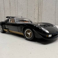 Lamborghini Miura SVR - Black/Gold - 1:18 Scale Diecast Model Car -Kyosho