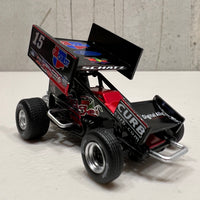 2022 #15 SAGE / CARQUEST SPRINT CAR - DONNY SCHATZ 1:50 SCALE DIECAST - CHROME - TEAM EXECUTIVE