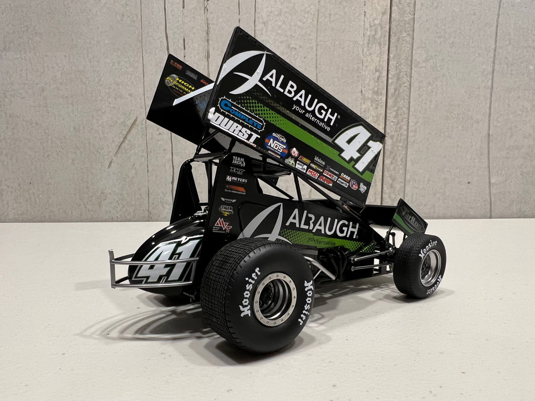 2023 #41 ALBAUGH/ MVT SPRINT CAR - CARSON MACEDO - 1:18 SCALE DIECAST