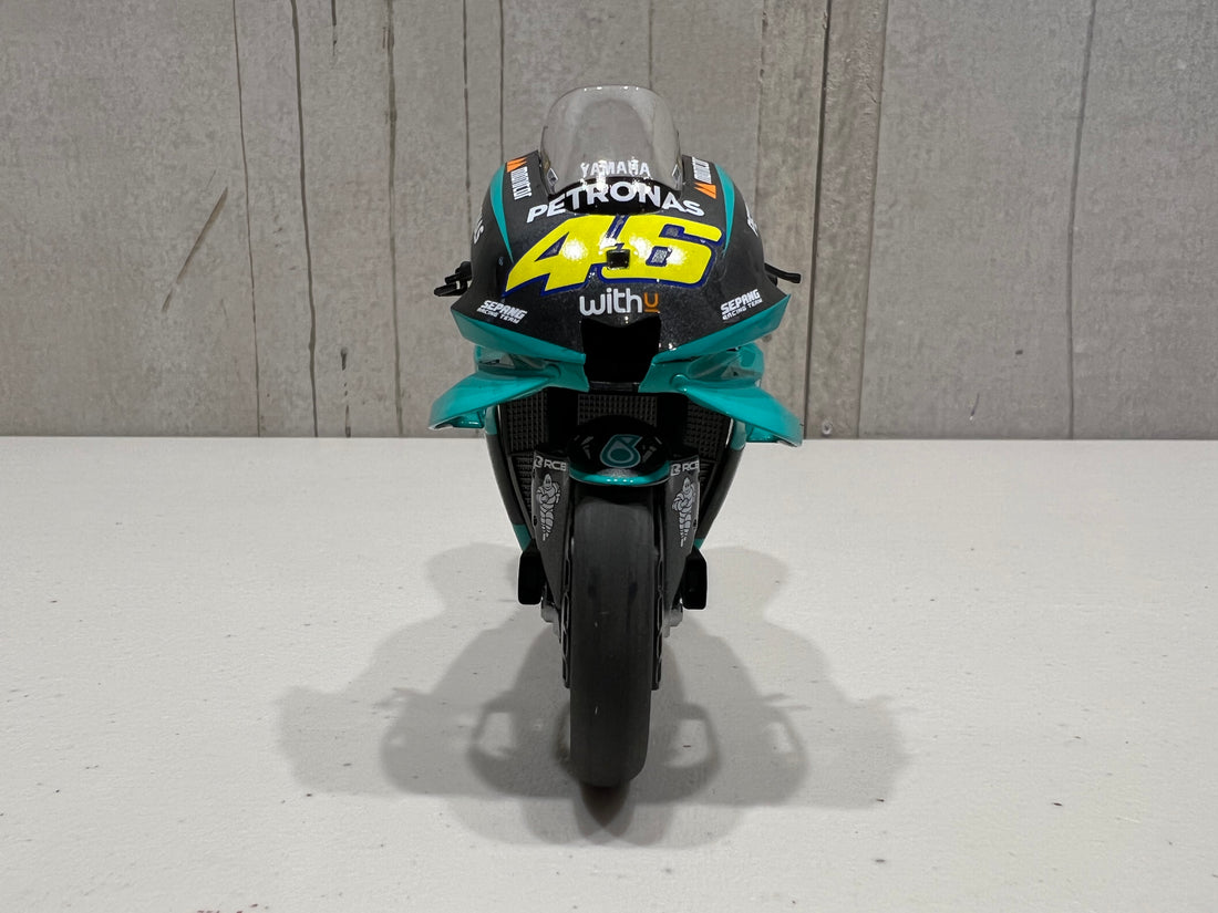 VALENTINO ROSSI 2021 YAMAHA YZR-M1 -TEAM PETRONAS YAMAHA SRT - 1:12 MOTOGP 2021 DIECAST MODEL