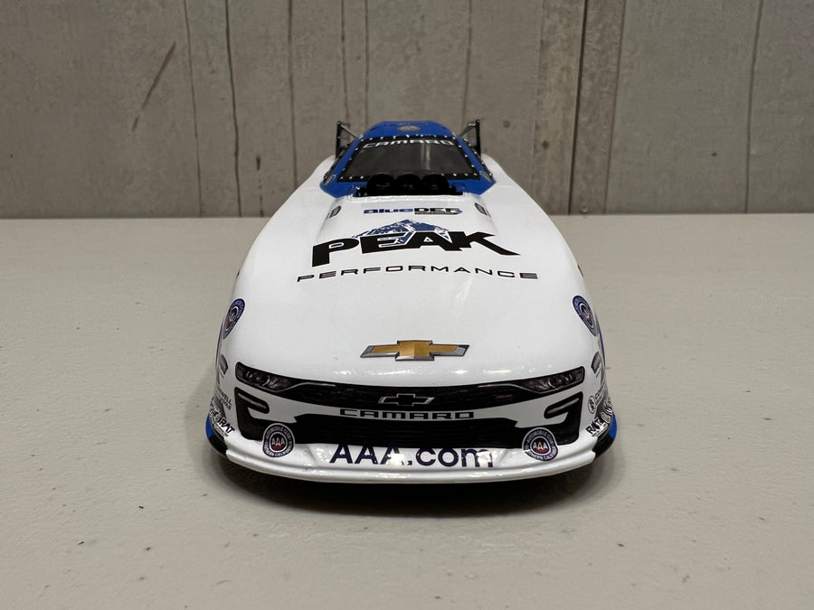 AUTO WORLD 2021 JOHN FORCE PEAK FUNNY CAR 1:24 SCALE DIECAST