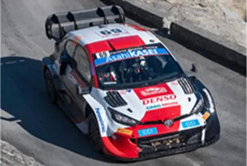TOYOTA GR Yaris Rally1 No.69 TOYOTA GAZOO Racing WRT - Rally Monte Carlo 2022 - Kalle Rovanperä - Jonne Halttunen - 1:43 Scale Resin Model Car - Spark