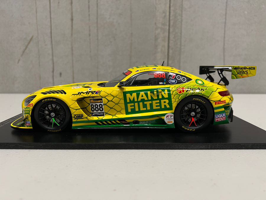 MERCEDES-AMG GT3 - 2022 BATHURST  12-HOUR - TRIPLE EIGHT RACE  ENGINEERING #888 - FEENEY/VAN  GISBERGEN/IBRAHIM - 3RD PLACE - 1:18 SCALE