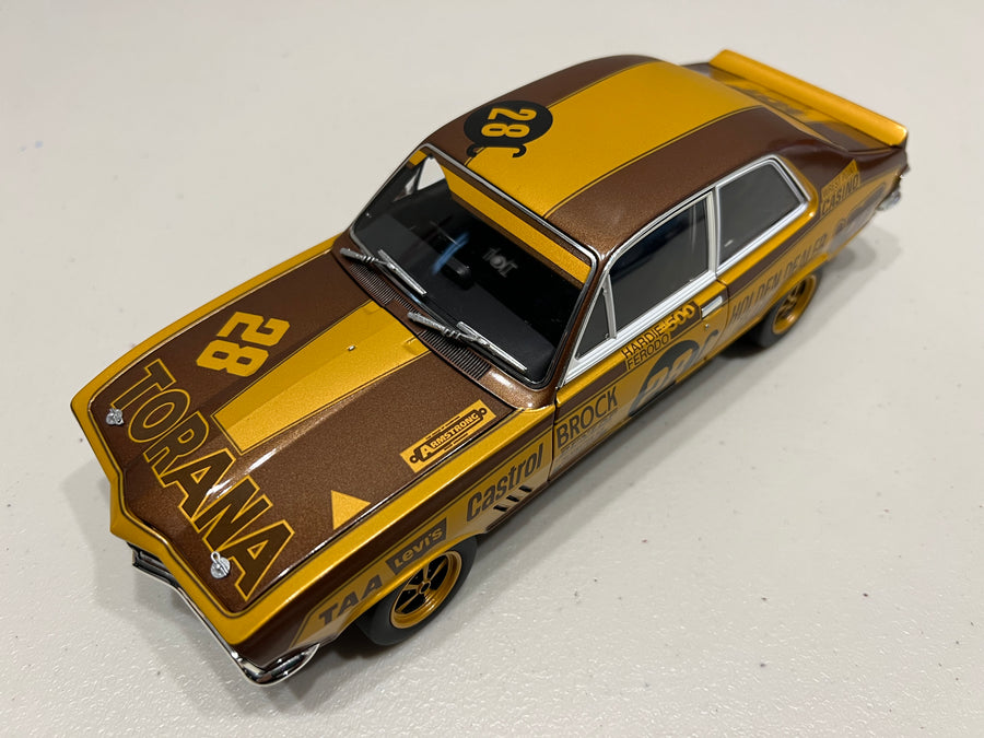 HOLDEN LJ XU-1 TORANA 1972 BATHURST WINNER 50TH ANNIVERSARY GOLD LIVERY 1:18 DIECAST MODEL