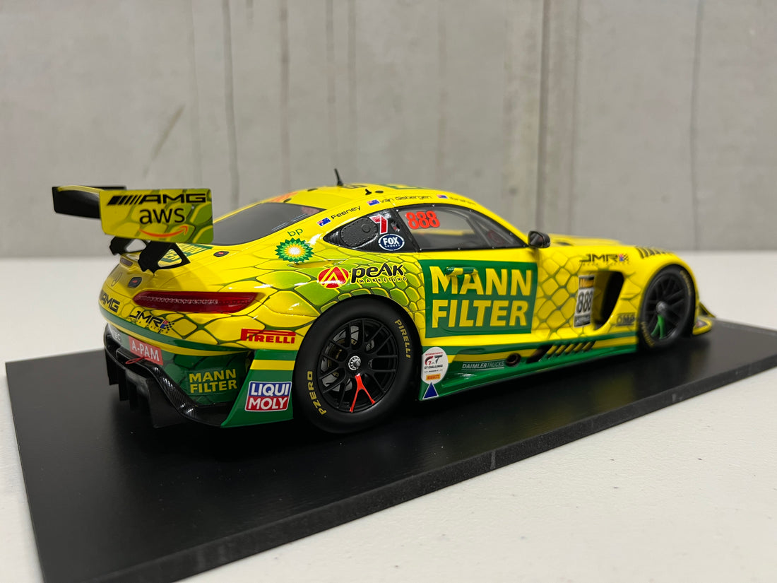 MERCEDES-AMG GT3 - 2022 BATHURST  12-HOUR - TRIPLE EIGHT RACE  ENGINEERING #888 - FEENEY/VAN  GISBERGEN/IBRAHIM - 3RD PLACE - 1:18 SCALE