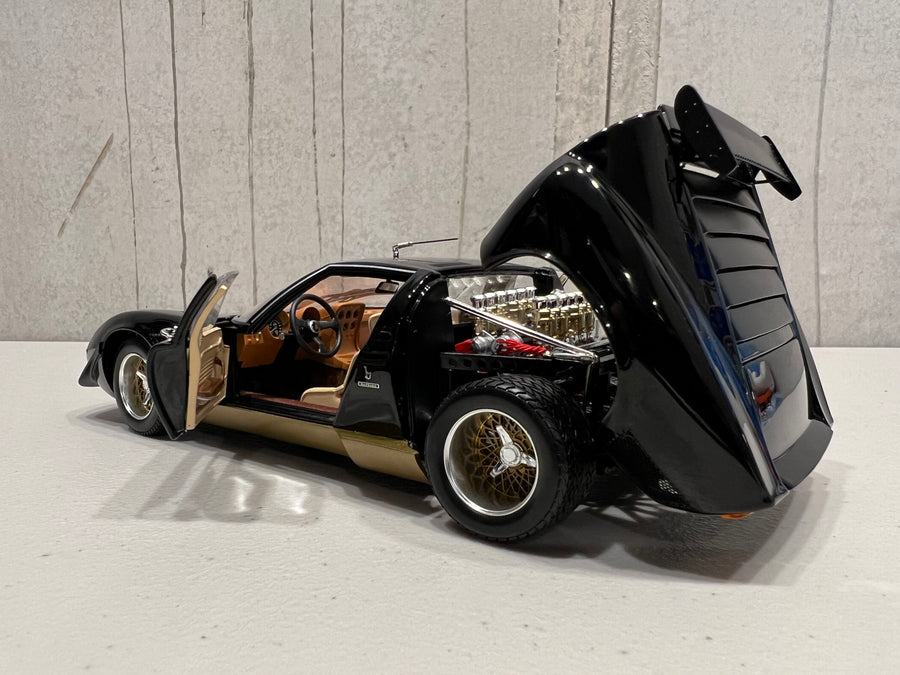 Lamborghini Miura SVR - Black/Gold - 1:18 Scale Diecast Model Car -Kyosho