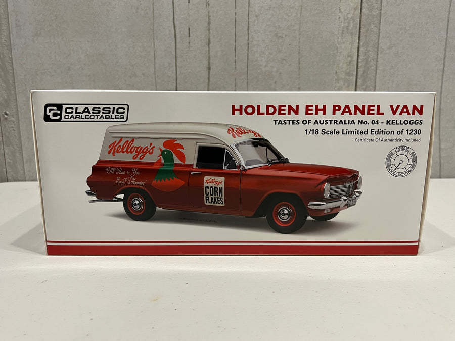 HOLDEN EH PANEL VAN KELLOGG’S "TASTES OF AUSTRALIA COLLECTION"- 1:18 SCALE DIECAST