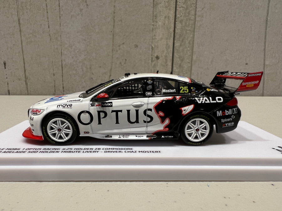 Chaz Mostert - Mobil 1 Optus Racing #25 Holden ZB Commodore - 2022 Adelaide 500 Holden Tribute Livery - 1:43 Scale Diecast Model - AUTHENTIC COLLECTABLES