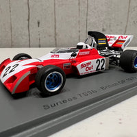 Surtees TS9B No.22 British GP 1972 - Tim Schenken - 1:43 Scale Resin Model Car - Spark