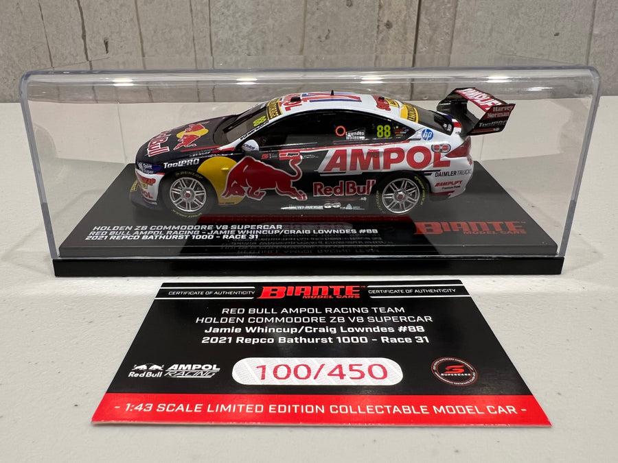 HOLDEN ZB COMMODORE - RED BULL AMPOL RACING - WHINCUP/LOWNDES #88 - REPCO Bathurst 1000 - 1:43 Scale Diecast Model Car- BIANTE