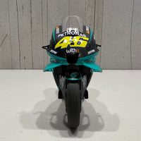 VALENTINO ROSSI 2021 TEAM PETRONAS YAMAHA  YZR-M1 SRT QATAR TEST 1:12 DIECAST MODEL