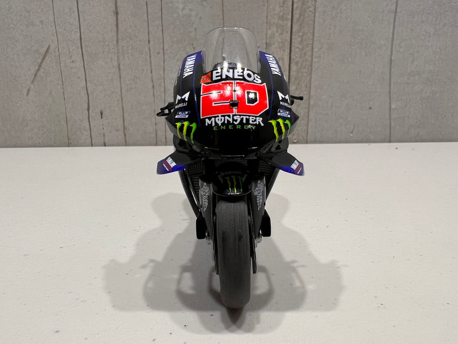 FABIO QUARATAGO 2021 YAMAHA YZR M1 MONSTER ENERGY YAMAHA 1:12 MOTOGP WORLD CHAMPION DIECAST MODEL