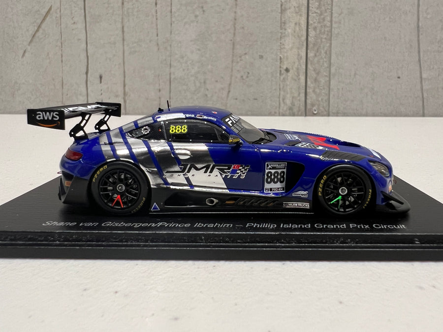 MERCEDES-AMG GT3 - 2022 GT WORLD CHALLENGE AUSTRALIA - TRIPLE EIGHT RACE ENGINEERING #888 - VAN GISBERGEN/PRINCE IBRAHIM - PHILLIP ISLAND GRAND PRIX CIRCUIT - RACE 1 - 3RD PLACE - 1:43 SCALE