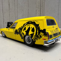 HOLDEN HJ "GRIM REAPER" PANEL VAN - YELLOW BLOWN PLANEL VAN - 1:24 SCALE DIECAST MODEL - DDA